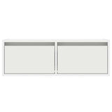 TV Cabinet with LED Lights White 75x35.5x25 cm 860229