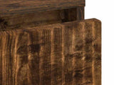 Bedside Table Smoked oak 63.5 x 36 x 61 cm Engineered wood 883469