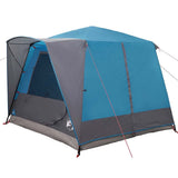 Cabin Tent 5-Person with Roof Blue and Grey 333 x 317 x 194 cm 42004030