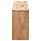 247599 Shoe Storage Bench 94x20x38 cm Solid Walnut Wood
