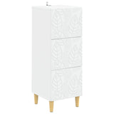 Drawer Cabinet White 33 x 34.5 x 90 cm Engineered Wood 895075
