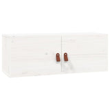 Wall Cabinet White 80x30x30 cm Solid Wood Pine 818377