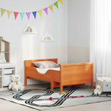 Bed Frame with Mattress Brown 80 x 200 cm Solid Pine Wood 3385945