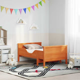 Bed Frame with Mattress Brown 80 x 200 cm Solid Pine Wood 3385954
