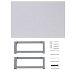 ZNTS Two Piece Bathroom Furniture Set Ceramic White 279344