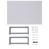 ZNTS Two Piece Bathroom Furniture Set Ceramic White 279344