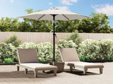 Garden Parasol Sand White 200x224 cm Aluminium 47204