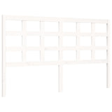 Bed Frame without Mattress White King Size Solid Wood 3193992
