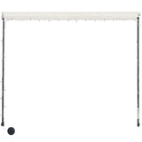 Retractable Awning with LED 350x150 cm Cream 145926