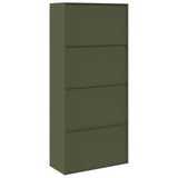Storage Cabinet Olive Green 90 x 40 x 200 cm Steel 3406176