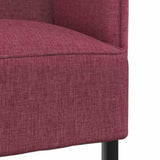 Highback Sofa Wine red 109 x 56 x 121 cm Fabric 42010835