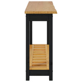 Console Table EKAI Black 112 x 35 x 76 cm Solid Pine Wood 42037017
