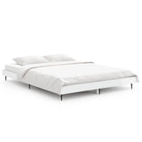 Bed Frame without Mattress High Gloss White 140x190 cm 832279