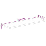 Table Top 110x60x3.8 cm Rectangular Solid Wood Reclaimed 371265