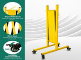 Metal Expandable Barricade, 11 Feet Retractable Fence Outdoor, Mobile Safety Barrier Gate, Easily 26680338