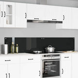 Kitchen Backsplash 2 pcs Black 110 x 40 cm Tempered Glass 3415494