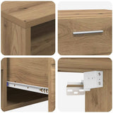 TV Cabinet Set FLORIN 3 pcs Artisan Oak Engineered Wood 3397943