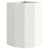 Corner Planter White 30 x 30 x 50 cm Steel 883676