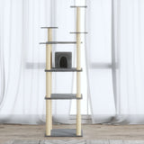 Cat Tree with Sisal Scratching Posts Light Grey 171 cm 171486