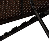Sun Lounger Brown PE rattan Standard Adjustable Armrests 317112