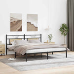 Bed Frame without Mattress Sonoma Oak 183x213 cm Engineered Wood 4106797