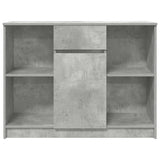 Sideboard with Drawer Concrete Grey 101x35x76 cm Engineered Wood 861565