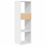 Book Cabinet White 34x31x112 cm Engineered Wood 860283