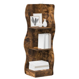 Corner Shelf Smoked Oak 34 x 33 x 102 cm Engineered Wood 899941