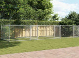 Dog Cage with Doors Grey 6x2x1.5 m Galvanised Steel 3209574