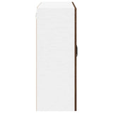 Wall Glass Cabinet LUCCA Brown Oak 80 x 31 x 80 cm 885072