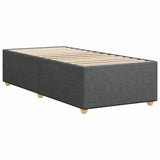 Bed Frame without Mattress Dark Grey Single Fabric 3284782