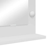 Vanity Mirror White 80 x 15 x 18 cm Glass and Engineered wood 868293