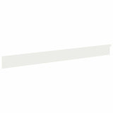 Lawn Edging 30 pcs 102 x 10 x 4 cm Steel White 8008747