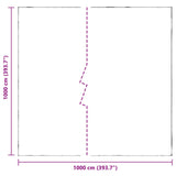 Tarpaulin with Eyelets Transparent 10 x 10 m Polyethylene 3429295