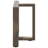 Coffee Table Legs T-Shaped 2 pcs Black 50x25x cm Steel 4013031