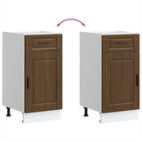 Kitchen Base Cabinet Porto Brown Oak Engineered Wood 853954