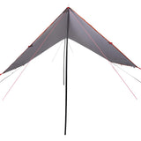 Camping Tarp Grey and Orange 430x380x210 cm Waterproof 94681