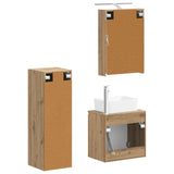 Bathroom Furniture Set 4 pcs Artisan Oak 3407438