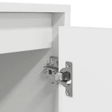 TV Cabinet with LED Lights White 193.5x41x50 cm 3328435