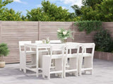 Garden Bar Set White Solid pine wood Regular Durable 3157812