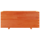 Garden Planter Wax Brown 110x40x49.5 cm Solid Wood Pine 3282561