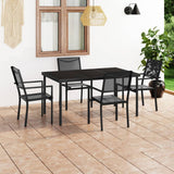 Outdoor Dining Set Black and Anthracite 3073516