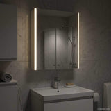 Bathroom Mirror Cabinet White 53.5 x 15.5 x 70 cm 889231