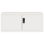 ZNTS File Cabinet White 90x40x220 cm Steel 3188314