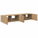 TV Wall Cabinet with LED 2 pcs Artisan Oak 80 x 35 x 31 cm 863107