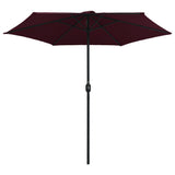 Garden Parasol with Aluminium Pole 270x246 cm Bordeaux Red 47348