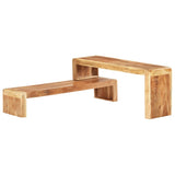 2 Piece TV Cabinet Solid Acacia Wood 323589