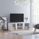 801161 TV Cabinet White 120x34x37 cm Engineered Wood