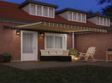 Retractable Awning Green and yellow 400 x 300 cm 3330708