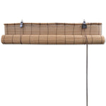 Roller Blind Bamboo 140x220 cm Brown 245815